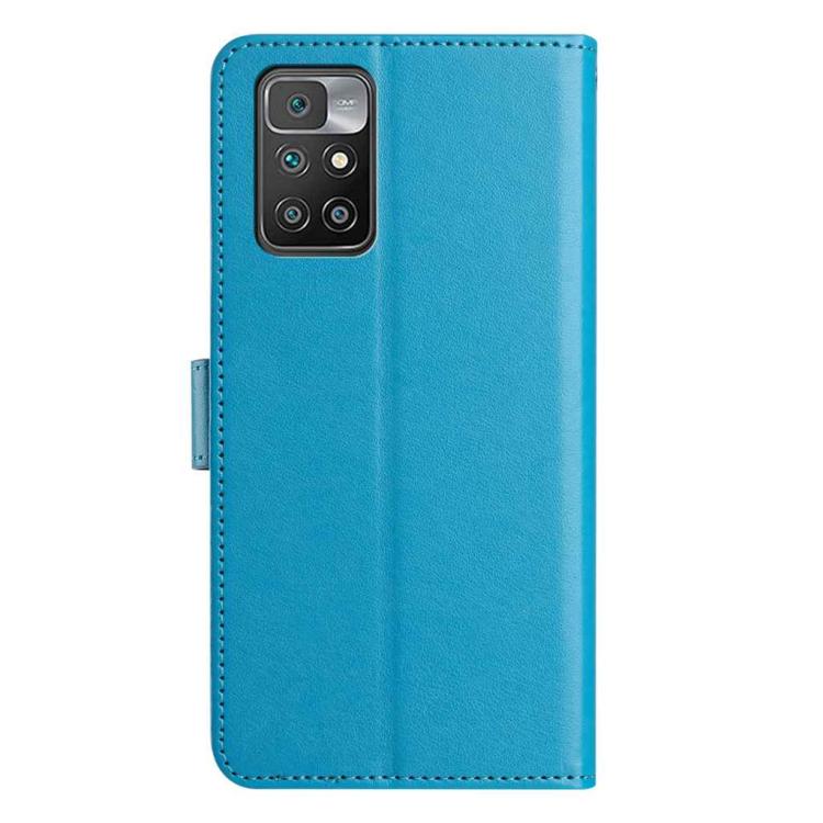 For Redmi 10 2022 Lambskin 8-card Slot Leather Phone Case