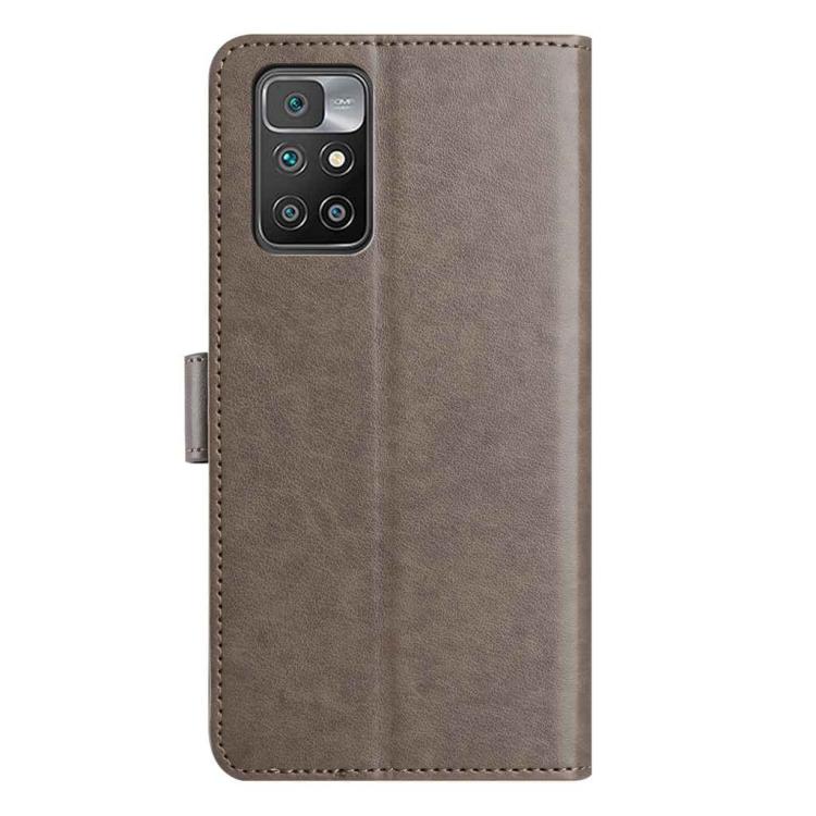 For Redmi 10 2022 Lambskin 8-card Slot Leather Phone Case