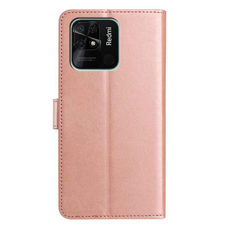 For Redmi 10C Lambskin 8-card Slot Leather Phone Case