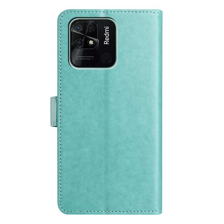 For Redmi 10C Lambskin 8-card Slot Leather Phone Case