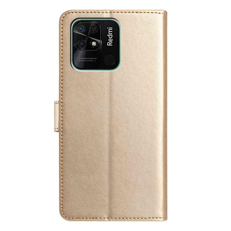 For Redmi 10C Lambskin 8-card Slot Leather Phone Case