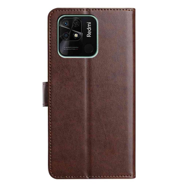 For Redmi 10C Lambskin 8-card Slot Leather Phone Case