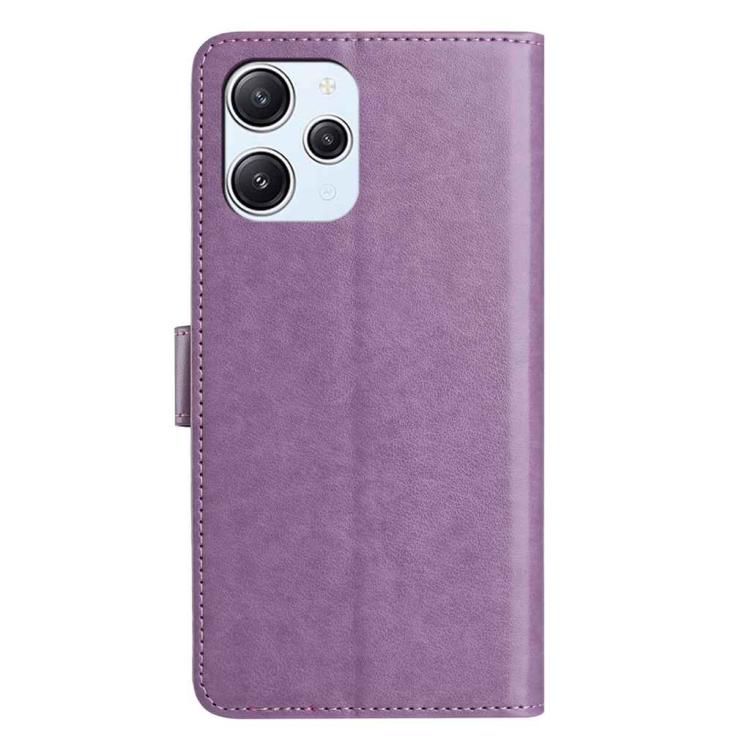 For Redmi 12 Lambskin 8-card Slot Leather Phone Case
