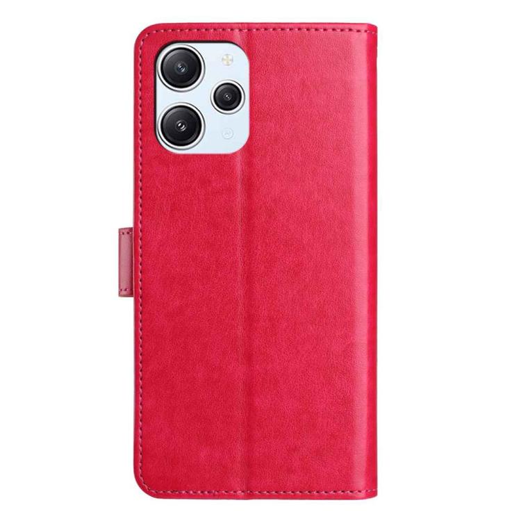 For Redmi 12 Lambskin 8-card Slot Leather Phone Case