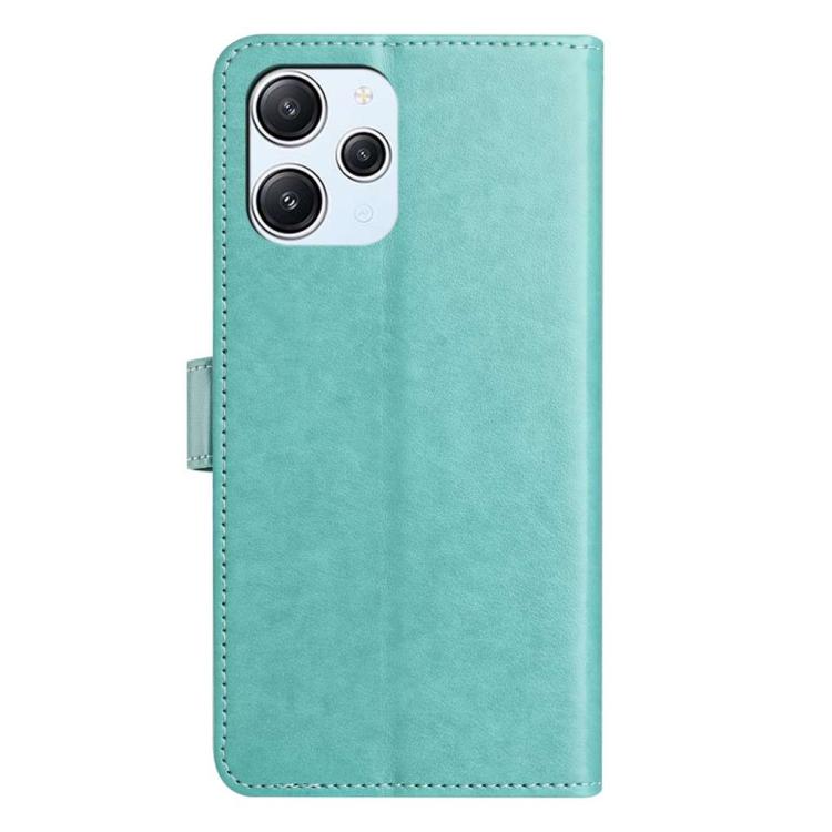 For Redmi 12 Lambskin 8-card Slot Leather Phone Case