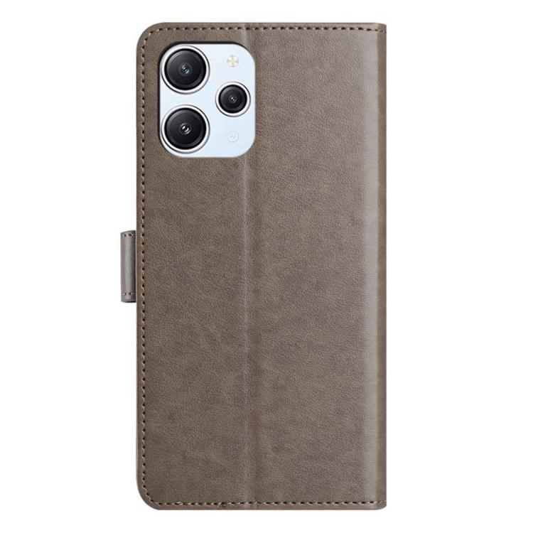 For Redmi 12 Lambskin 8-card Slot Leather Phone Case