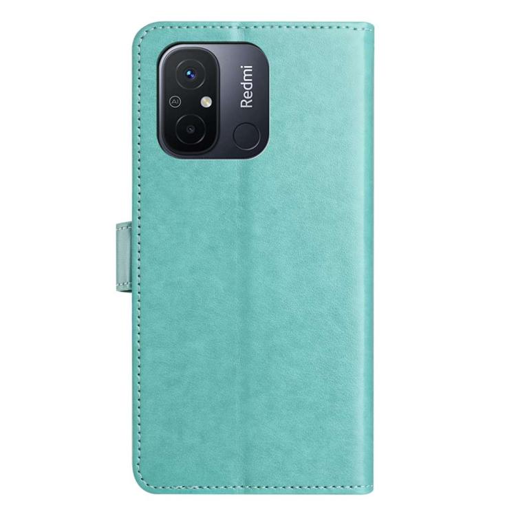 For Redmi 12C / 11A Lambskin 8-card Slot Leather Phone Case