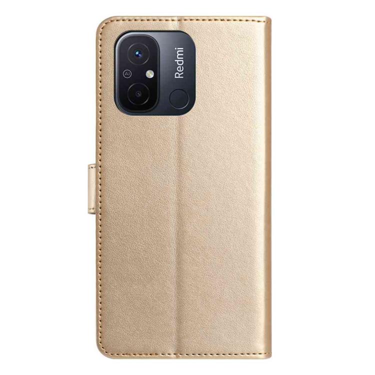For Redmi 12C / 11A Lambskin 8-card Slot Leather Phone Case