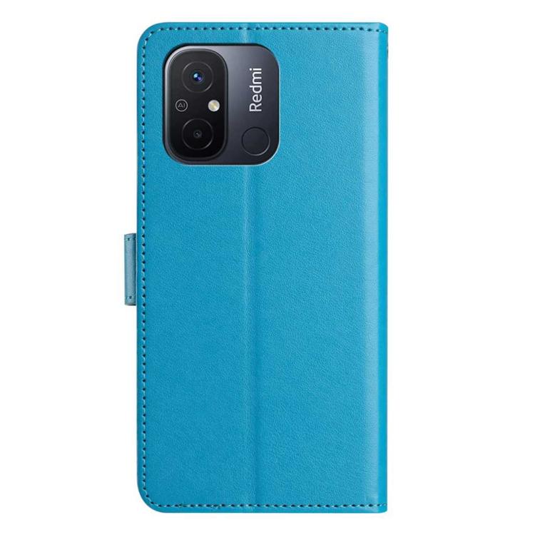 For Redmi 12C / 11A Lambskin 8-card Slot Leather Phone Case