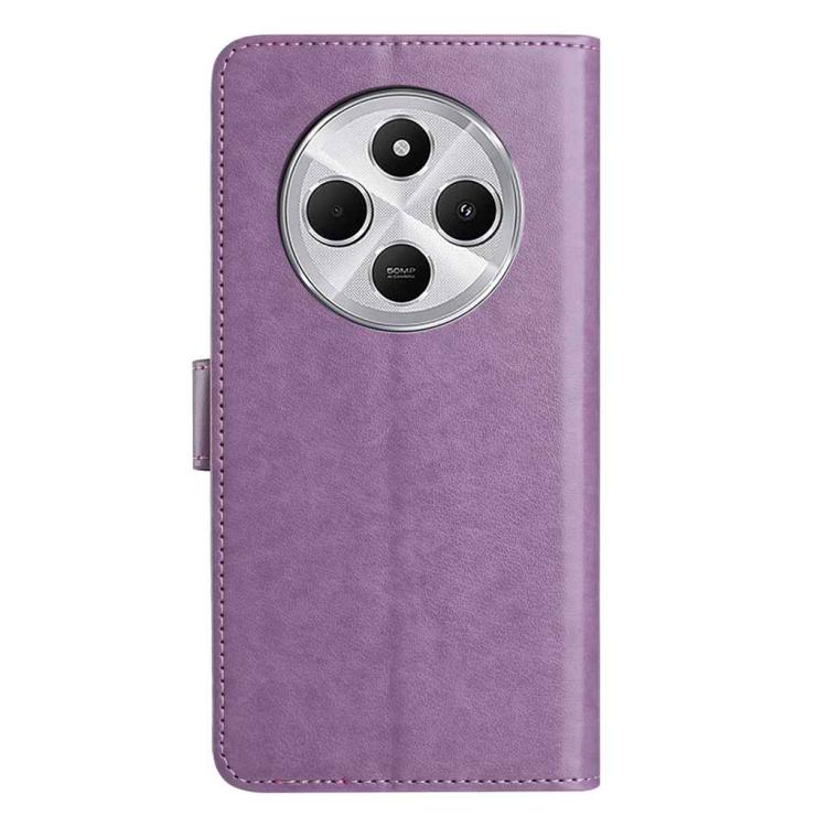 For Redmi 14C Lambskin 8-card Slot Leather Phone Case