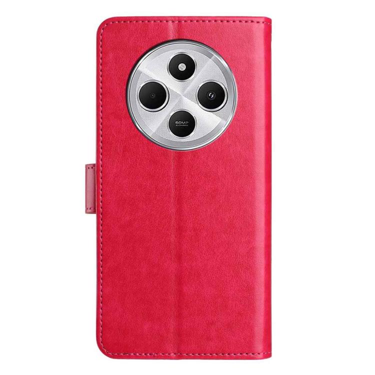 For Redmi 14C Lambskin 8-card Slot Leather Phone Case