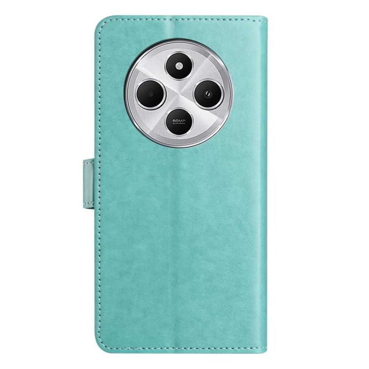 For Redmi 14C Lambskin 8-card Slot Leather Phone Case