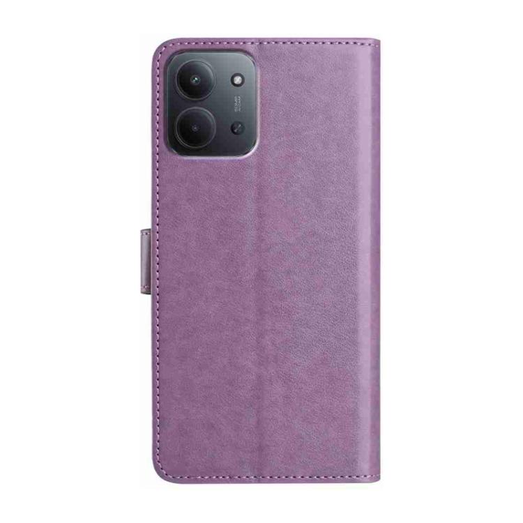For Redmi 15C 5G / 4G EU 173mm Lambskin 8-card Slot Leather Phone Case