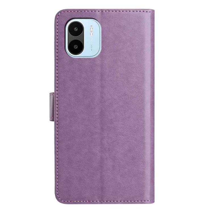 For Redmi A1 Lambskin 8-card Slot Leather Phone Case