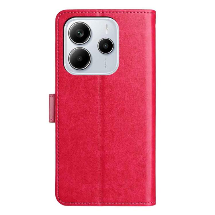 For Redmi Note 14 5G Lambskin 8-card Slot Leather Phone Case