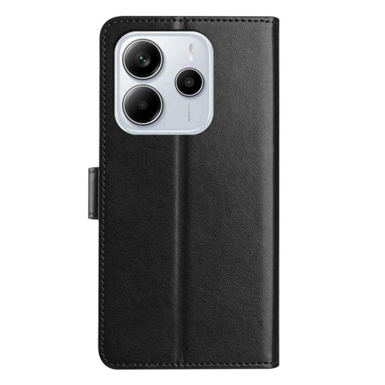 For Redmi Note 14 5G Lambskin 8-card Slot Leather Phone Case