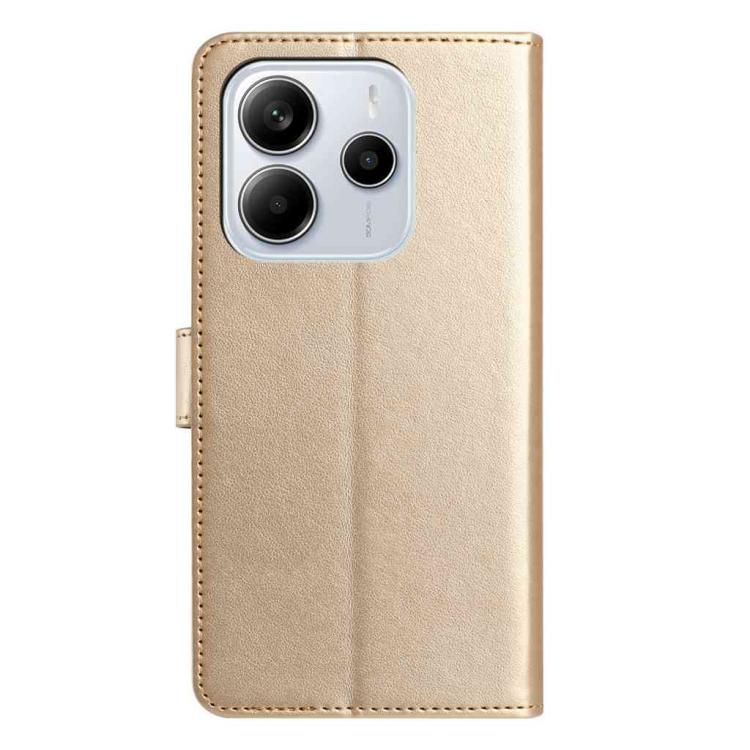 For Redmi Note 14 5G Lambskin 8-card Slot Leather Phone Case