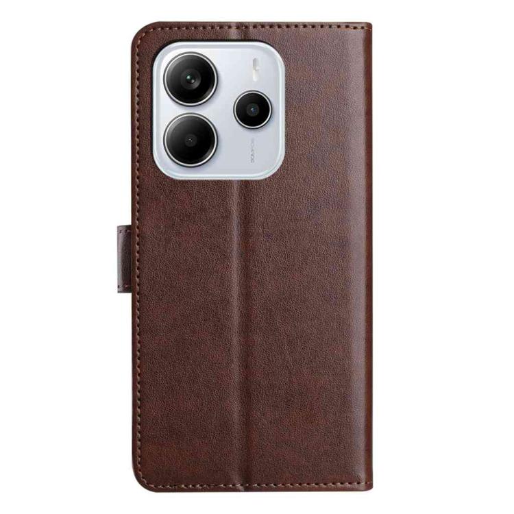 For Redmi Note 14 5G Lambskin 8-card Slot Leather Phone Case