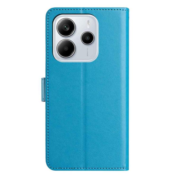 For Redmi Note 14 5G Lambskin 8-card Slot Leather Phone Case