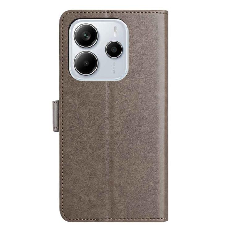For Redmi Note 14 5G Lambskin 8-card Slot Leather Phone Case