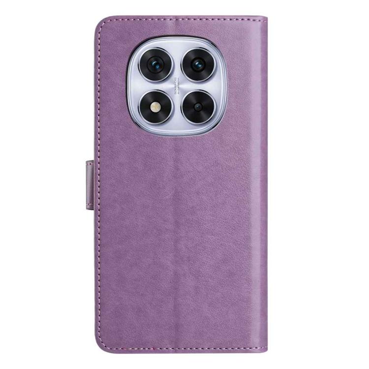 For Redmi Note 14 Pro 4G Lambskin 8-card Slot Leather Phone Case