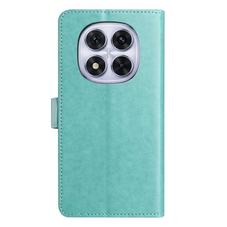 For Redmi Note 14 Pro 4G Lambskin 8-card Slot Leather Phone Case