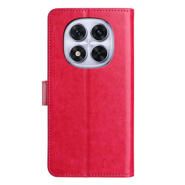 For Redmi Note 14 Pro 5G Lambskin 8-card Slot Leather Phone Case