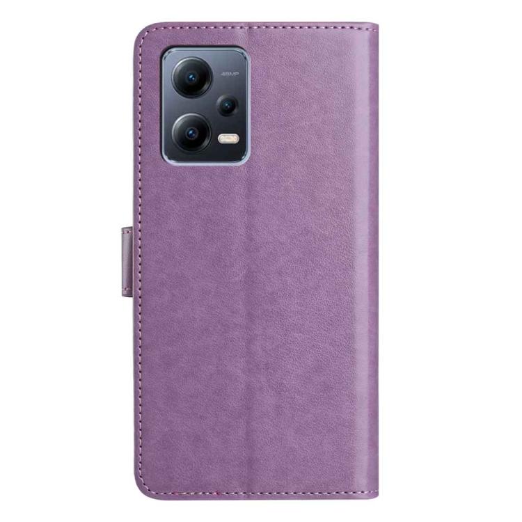 For Redmi Note 12 5G Lambskin 8-card Slot Leather Phone Case