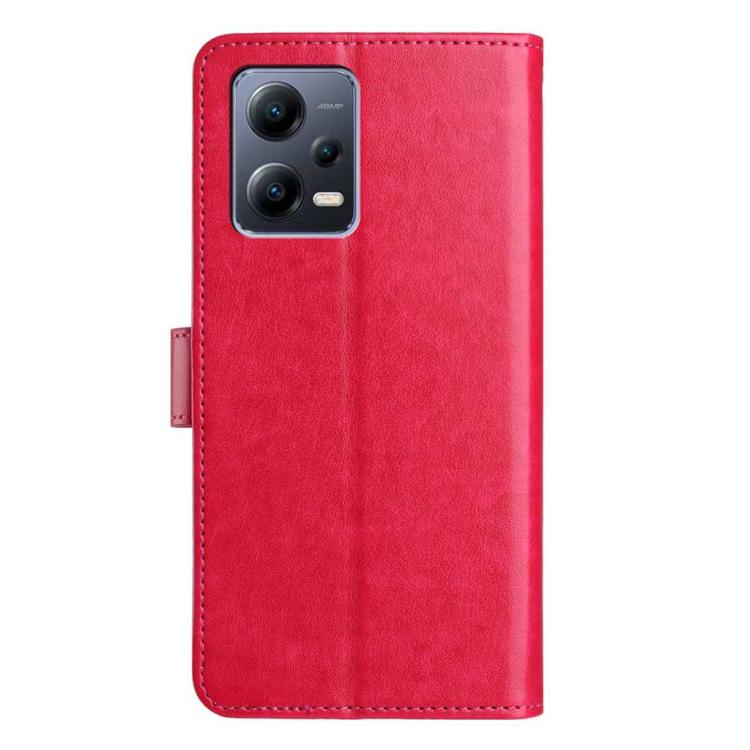 For Redmi Note 12 5G Lambskin 8-card Slot Leather Phone Case