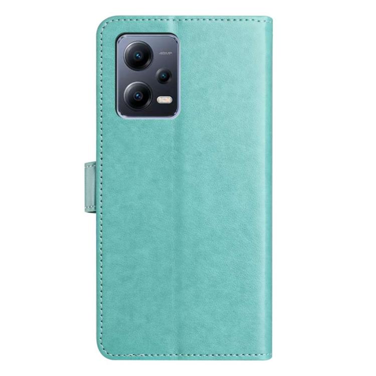 For Redmi Note 12 5G Lambskin 8-card Slot Leather Phone Case