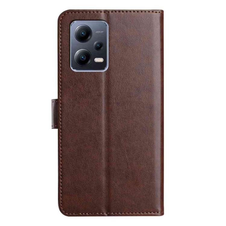 For Redmi Note 12 5G Lambskin 8-card Slot Leather Phone Case