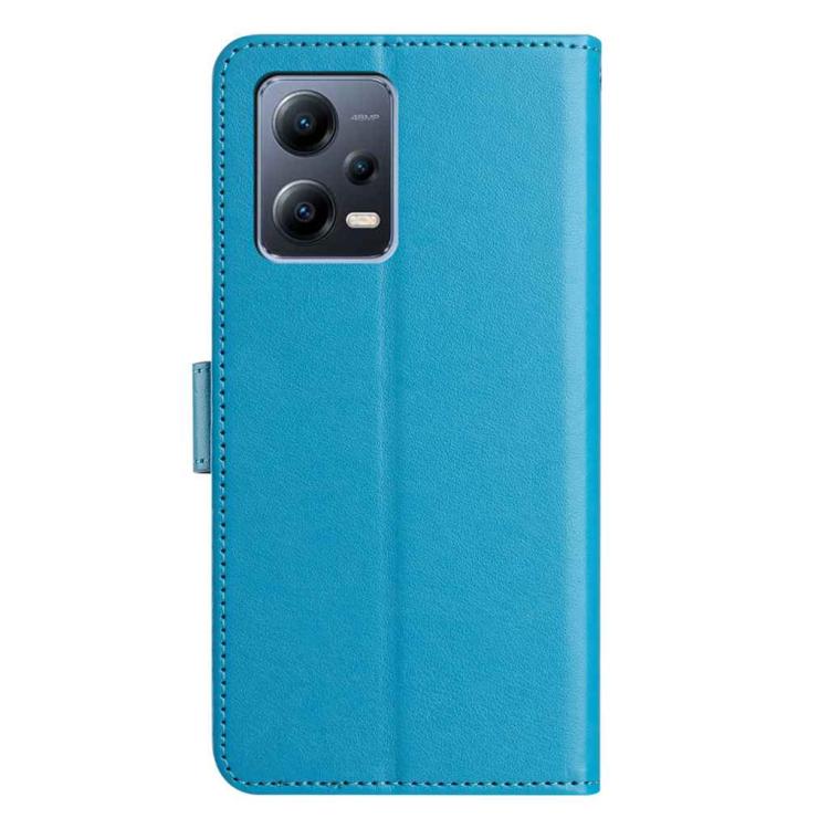 For Redmi Note 12 Pro 4G Lambskin 8-card Slot Leather Phone Case