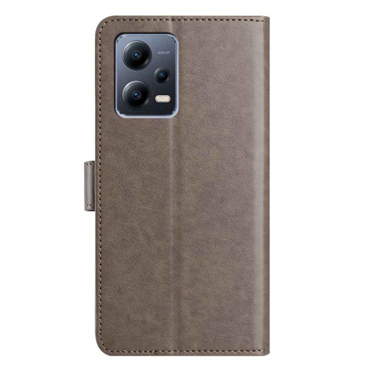 For Redmi Note 12 Pro 4G Lambskin 8-card Slot Leather Phone Case