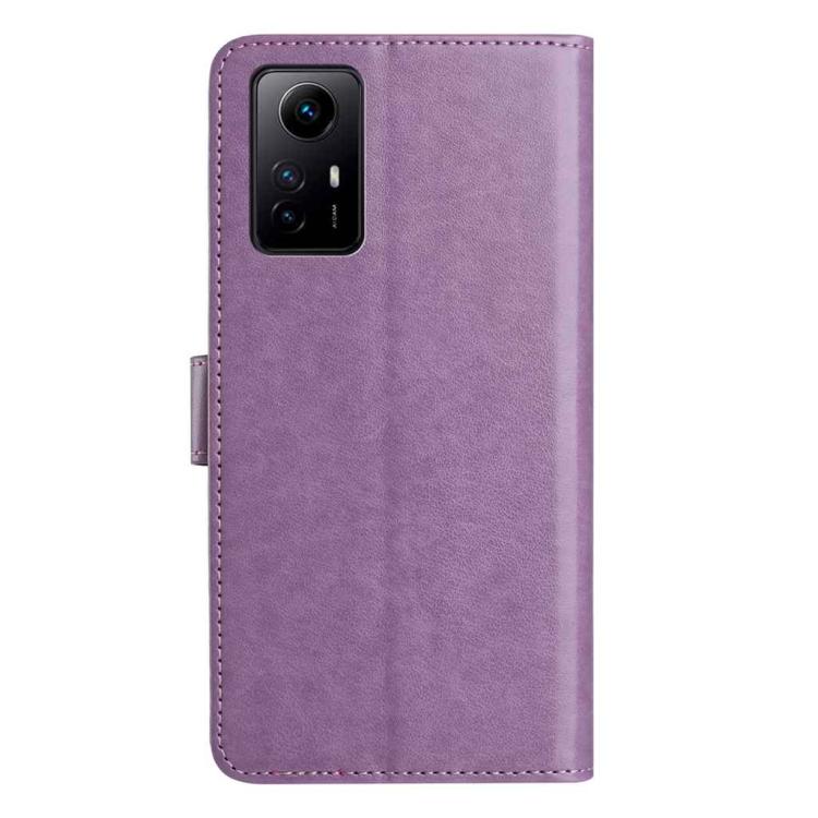 For Redmi Note 12S Lambskin 8-card Slot Leather Phone Case