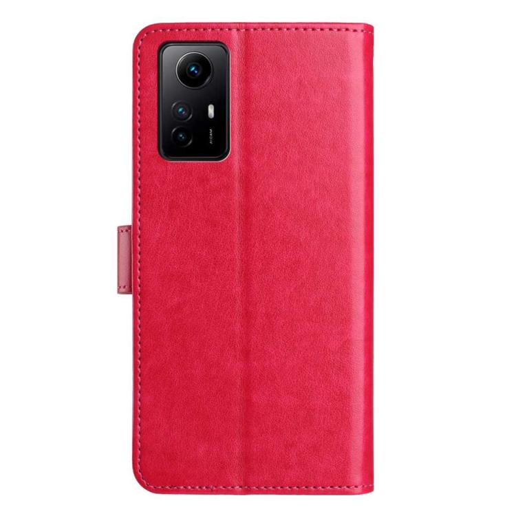 For Redmi Note 12S Lambskin 8-card Slot Leather Phone Case