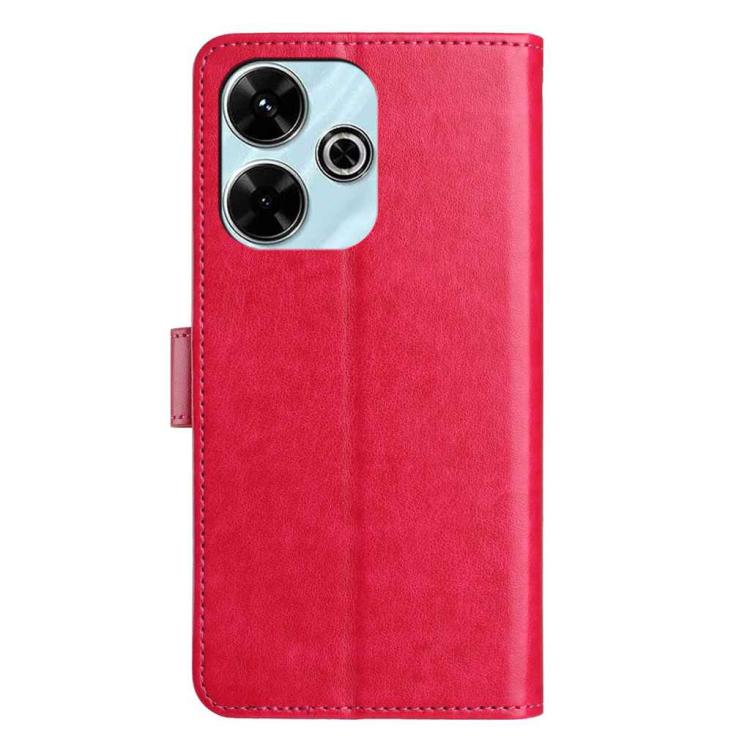 For Redmi 13C 4G Global Lambskin 8-card Slot Leather Phone Case