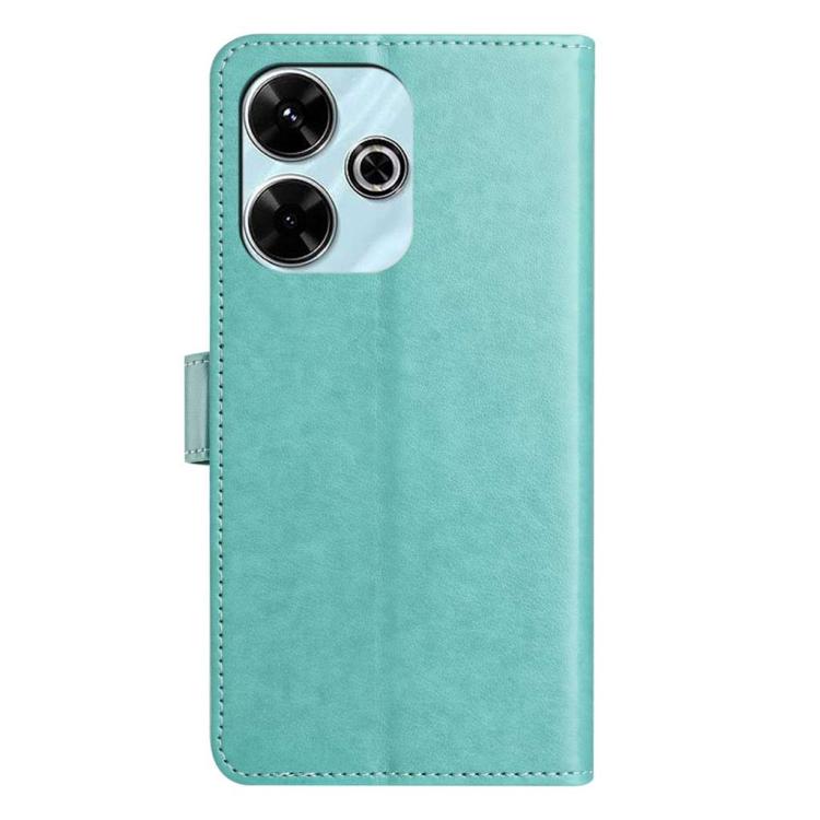 For Redmi 13C 4G Global Lambskin 8-card Slot Leather Phone Case