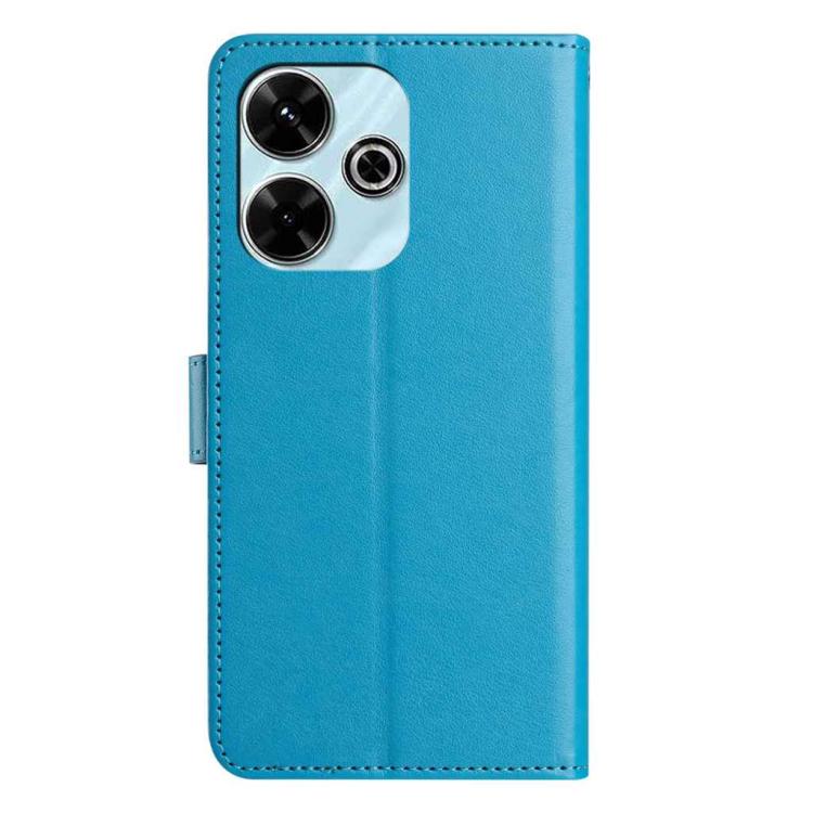 For Redmi 13C 4G Global Lambskin 8-card Slot Leather Phone Case