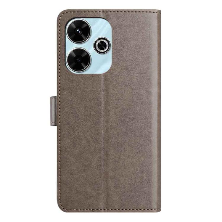 For Redmi 13C 4G Global Lambskin 8-card Slot Leather Phone Case