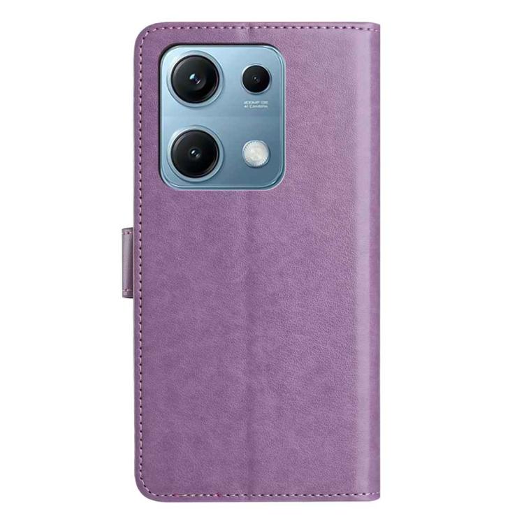 For Redmi Note 14S 4G Lambskin 8-card Slot Leather Phone Case
