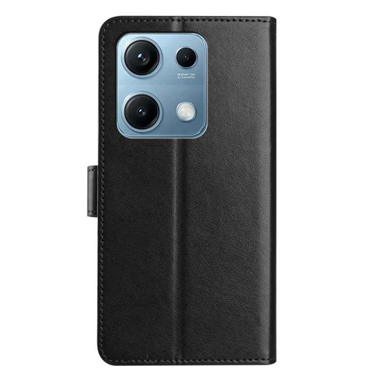 For Redmi Note 14S 4G Lambskin 8-card Slot Leather Phone Case
