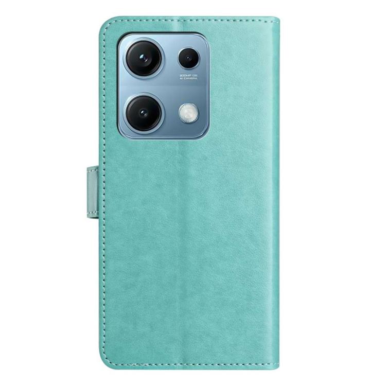 For Redmi Note 14S 4G Lambskin 8-card Slot Leather Phone Case