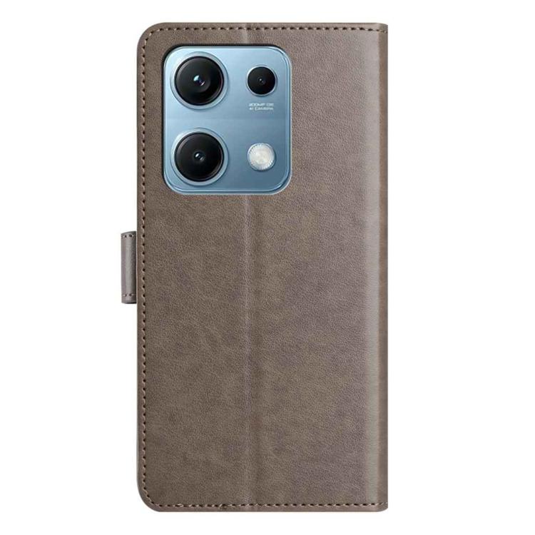 For Redmi Note 14S 4G Lambskin 8-card Slot Leather Phone Case