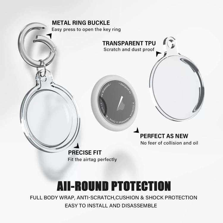 For AirTag 2nd Gen / AirTag 1st Gen xDfind Full-cover Waterproof TPU Protective Cover