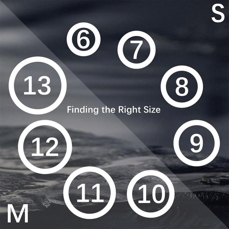 xDfind For Samsung Galaxy Ring / Oura Ring Smart Ring Silicone Solid Color Cover, Size:M