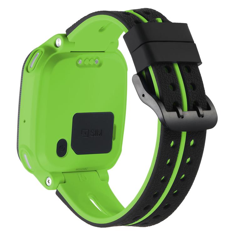 For Imoo Watch Phone Q1A / D2 Black Buckle Two Color Silicone Watch Band