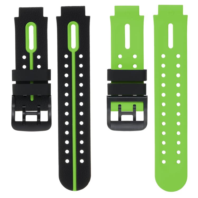For Imoo Watch Phone Q1A / D2 Black Buckle Two Color Silicone Watch Band