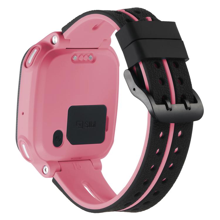 For Imoo Watch Phone Q1A / D2 Black Buckle Two Color Silicone Watch Band
