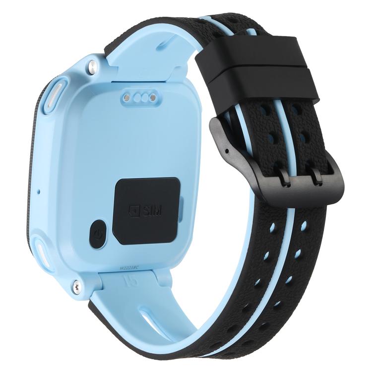 For Imoo Watch Phone Q1A / D2 Black Buckle Two Color Silicone Watch Band