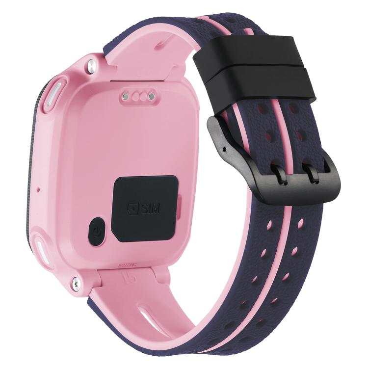 For Imoo Watch Phone Q1A / D2 Black Buckle Two Color Silicone Watch Band